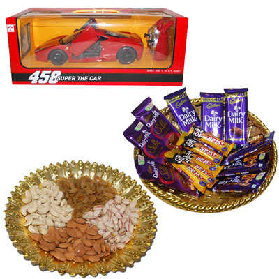 "Designer Fancy Rakhi - FR- 8190 A - Code 120 (2 RAKHIS) - Click here to View more details about this Product
